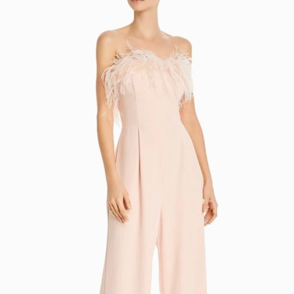 Eliza J Feather Top Jumpsuit - Size 12 NWT - Picture 2 of 4